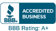 Better Business Bureau A+ Rating